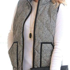 Merokeety Women's Slim Quilted Puffer Herringbone Vest size XL